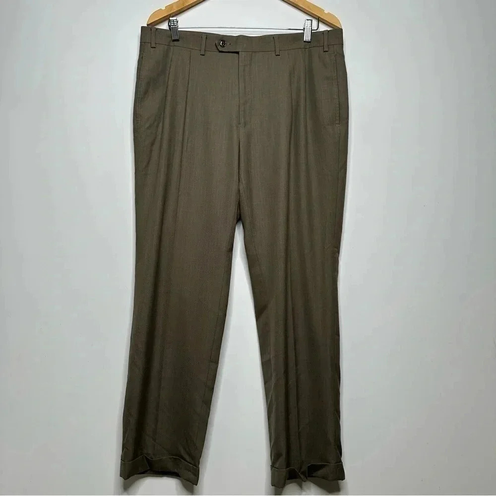 Lauren Ralph Lauren Mens Taupe Dress Pants 36x30